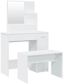vidaXL Μπουντουάρ Σετ Σετ Λευκό 86,5 x 35 x 136 εκ.