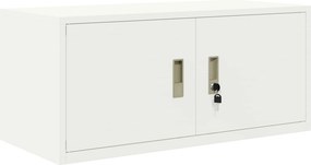vidaXL Ντουλάπι αποθήκευσης Λευκός 90 x 40 x 40 εκ Ατσάλι