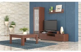 Savvidis Furniture  Σύνθετο Σαλονιού Μοριοσανίδα 130x44.5x36 N29 Καρυδί​​ BEST-8080205