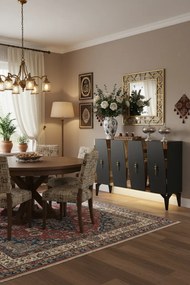 Stewehome Κονσόλα πολύχρηστο ντουλάπι ράφι για γωνιά καφέ και βάση τηλεόρασης 120x32x79 cm