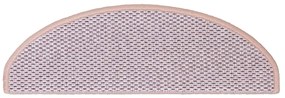 vidaXL Πατάκια Σκάλας Αυτοκόλ. 30 τεμ. Όψη Σιζάλ 65x21x4 εκ. Ροζ