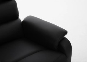Πολυθρόνα Ανακλινόμενη ArteLibre TALITHA Μαύρο PU 79x97x101cm