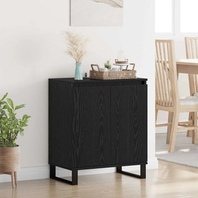 vidaXL Πλαϊνό γραφείο Μαύρη Οξυά 60 x 35 x 70 cm Επεξεργασμένο ξύλο