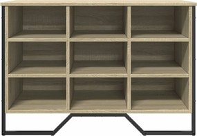 vidaXL Παπουτσοθήκη Sonoma Δρυς 90x38x61,5 εκ. από Επεξεργασμένο Ξύλο