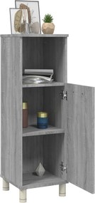 vidaXL Ντουλάπι Μπάνιου Γκρι Sonoma 30x30x95 εκ. Επεξεργασμένο Ξύλο