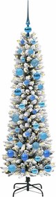 vidaXL Τεχνητό Χριστουγεννιάτικο Δέντρο με 150 LED Λευκό 150 cm