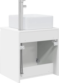 vidaXL Επιτοίχια Λεκάνη Έπιπλο Λευκό 49,5 x 41 x 63 εκ