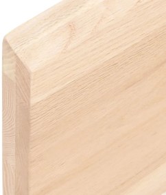 vidaXL Ράφι Τοίχου 100 x 20 x 4 εκ. από Ακατέργαστο Μασίφ Ξύλο Δρυός
