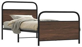 Πλαίσιο Κρεβατιού Χωρ. Στρώμα Καφέ Δρυς 90x190 εκ Επεξ. Ξύλο