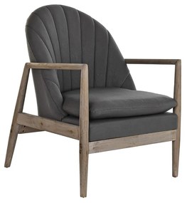 Κάθισμα DKD Home Decor Σκούρο γκρίζο Έλατο Πλαστική ύλη 68 x 69 x 89 cm 67 x 70 x 89 cm