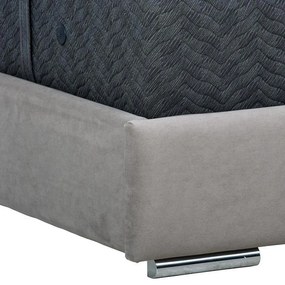 Επενδυμένο Κρεβάτι Udine Fylliana Μπέζ Διπλό 160x200 εκ. 167x214x115 εκ.