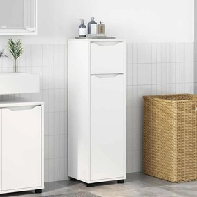 vidaXL Ντουλάπι Μπάνιου Λευκό 30,5 x 30 x 101 εκ Επεξεργασμένο ξύλο