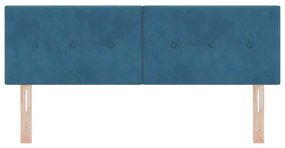 vidaXL LED κεφαλάρι με φώτα λωρίδας LED Μπλε 144 cm Πολυεστέρας