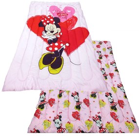 Πάπλωμα Μονό (160x250) 2 Όψεων Dimcol Micro Minnie 031