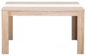 ΤΡΑΠΕΖΙ ΤΡΑΠΕΖΑΡΙΑΣ DOMUS 135 SONOMA OAK-ΛΕΥΚΟ 135x81x75εκ 11014771