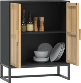 vidaXL Συρταριέρα Μαύρη 60 x 30 x 75 εκ. από Επεξεργασμένο Ξύλο