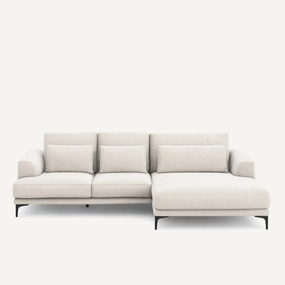 Γωνιακός καναπές XL δεξιός, από βελούδινο chenille, MARSILE