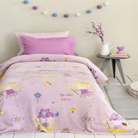 Κουβέρτα Παιδική Garden Fairy Pink Nima Μονό 150x220cm Πολυέστερ