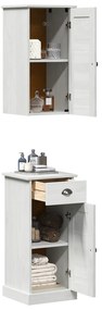 vidaXL Σετ Επίπλων Μπάνιου 2 pcs Καφέ και Λευκό 37 x 34 x 80 εκ