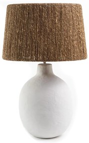 Επιτραπέζιο Φωτιστικό Fajra Seagrass White Beige (37x37x64) Soulworks 0880008