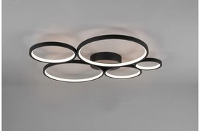 Πλαφονιέρα Φωτιστικό Οροφής LED 49W Μαύρο Switch Dimmer Rondo 622610532 Trio Lighting-622610532-Μαύρο 622610532