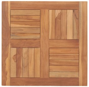 vidaXL Επιφάνεια Τραπεζιού 60 x 60 x 2,5 εκ. Μασίφ Ξύλο Teak