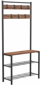 Έπιπλο Εισόδου 203DRG1701 86x30x172cm Oak-Black