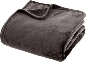 Κουβέρτα Fleece Ημίδιπλη (180x230) A-S Flannel Dark Grey 156048L