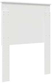 vidaXL Κεφαλάρι με κεφαλάρι Λευκό 75 cm Επεξεργασμένο ξύλο