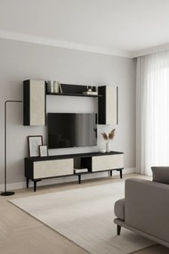 Stewehome Σετ έπιπλο τηλεόρασης με ράφι 150x30x41 cm