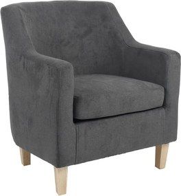 Πολυθρόνα Joyful ύφασμα ανθρακί-φυσικό 71x71x78εκ 71x71x78 εκ.