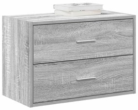 Ντουλάπι με 2 συρτάρια Γκρι Sonoma 60x31x40 εκ. από Επεξ. Ξύλο