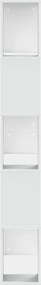 vidaXL Βιβλιοθήκη 5 Επιπέδων Λευκή 80,5x23,5x162,5 εκ. Επεξεργ. Ξύλο