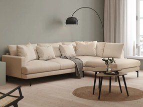 Γωνιακός Καναπές Seattle T103, Beige, 294x200x91cm, 133 kg, Πόδια: Μέταλλο | Epipla1.gr