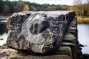 Intra Συλλεκτικό Ξύλινο Παζλ Plywood  4mm - Εκπληκτικό τοπίο ενός τείχους βράχου και βουνών Σε Ξύλινο Κουτί - Διαστάσεις: 10x10 cm – 25 κομμάτια