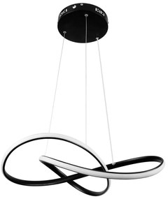 Φωτιστικό Οροφής Dexter 61049 Led 72W Φ53cm Black GloboStar Aluminium