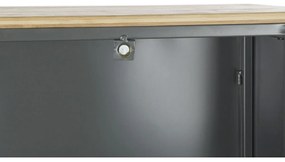 Ράφια DKD Home Decor Φυσικό Γκρι Μέταλλο Ξύλο 2 Ράφια (79 x 39 x 133 cm)