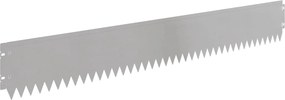 vidaXL Περίγραμμα γκαζόν 20 τμχ. 103 x 15 εκ Stainless Steel Ασημί