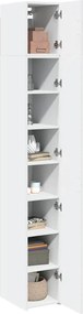 vidaXL Ντουλάπι Αποθήκευσης Στενό Λευκό 30x42,5x225 εκ. Επεξεργ. Ξύλο