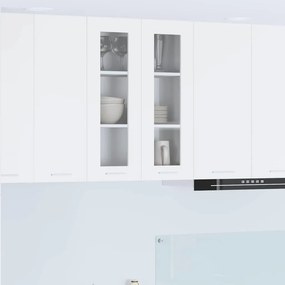 vidaXL Κρεμαστό ντουλάπι Λευκό 60 x 31 x 80 εκ. Επεξεργασμένο ξύλο