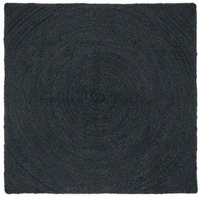 vidaXL Χαλί Σκούρο Γκρι 160 x 160 cm Γιούτα