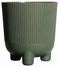 Supergreens Κασπώ Πλαστικό "Cortado" Στρογγυλό Πράσινο 18x18x19.5 εκ.