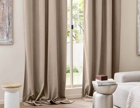 Κουρτίνα Chenille Douceur d'intérieur - 140x260cm - Καφέ
