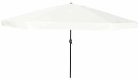 vidaXL Ομπρέλα Κήπου Λευκό και Μαύρο 395 x 395 x 245 εκ.