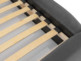 Επενδυμένο κρεβάτι Olweria-Krem-160 x 200