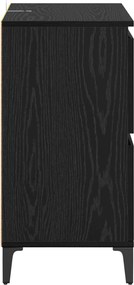 vidaXL Πλαϊνό γραφείο Μαύρη Οξυά 60 x 35 x 70 cm