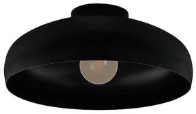 Eglo Mogano Μοντέρνα Μεταλλική Πλαφονιέρα Οροφής με Ντουί E27 σε Μαύρο χρώμα 40cm 43637
