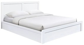 WOODWELL CALIBER Κρεβάτι Διπλό για Στρώμα 150x200cm, Απόχρωση Άσπρο 158x210x100cm Ε73862,1