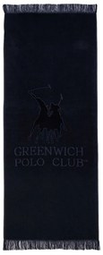 Πετσέτα Θαλάσσης 3656 90x190 Black Greenwich Polo Club Beach 90x190cm 100% Βαμβάκι