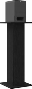 vidaXL Βάσεις Ηχείων 2 τμχ. Μαύρη Οξυά 30 x 30 x 80 cm